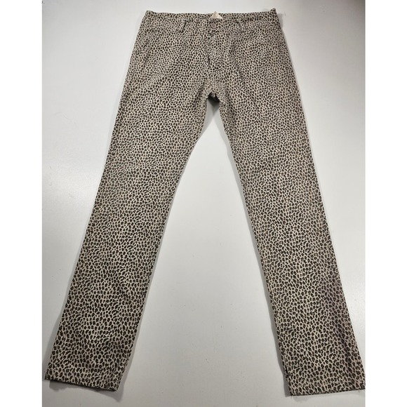 Soft surroundings leopard print pull on pants career casual size 10 straight ^ - Picture 1 of 6